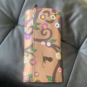 Brown Floral Wallet